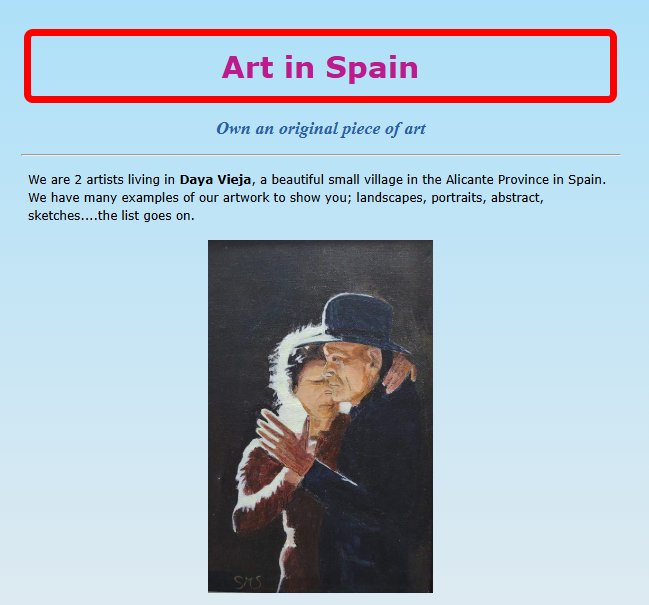 Abi's Art in Spain page